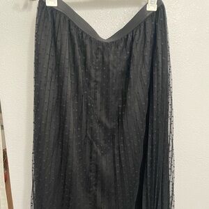 Black Tulle Midi ModCloth Skirt